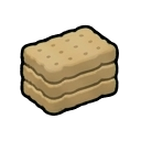 compressed survival biscuits: neat stack of dense… — RimWorld item sprite