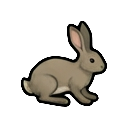 Snowshoe hare — RimWorld sprite