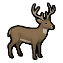 White-tailed deer — RimWorld sprite