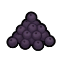 cluster of dark purple acai berries — RimWorld sprite