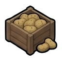 three potatoes — RimWorld raw food sprite
