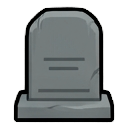 gravestone from above — RimWorld sprite