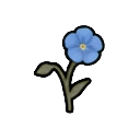 Blue flax sprout — RimWorld plant sprite