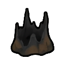 charred burnt tree stump, blackened trunk… — RimWorld plant sprite